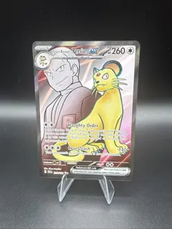 Pokemon TCG Team Rockets Persian EX Full Art 219/182 Destined Rivals Ultra Rare - Image 1