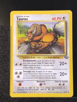 Carte Pokemon Tauros 47/64 Edition 2 Ed 2 Jungle Wizards 4 - Image 2