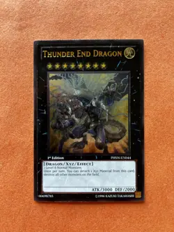 Yugioh Thunder End Dragon PHSW-EN044 1st Edition Ultimate Rare 3000/2000 - Image 1