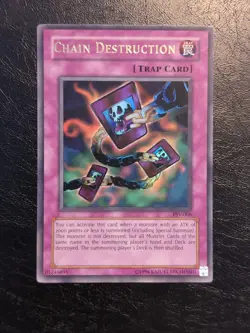 Yu-Gi-Oh! ULTRA RARE HOLO CARD CHAIN DESTRUCTION PSV-006 VINTAGE PRINT VLP - Image 4