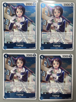 One Piece English 4x Playset Rare of OP06-050 Tashigi - Image 1