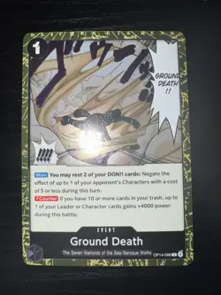 One Piece TCG Ground Death OP14-096 The Azure Sea's Seven Foil English Rare Holo - Image 1