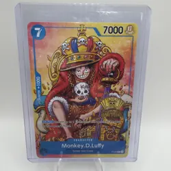 Monkey.D.Luffy (2nd Anniversary Stamped Promo) P-043 One Piece TCG NM - Image 1