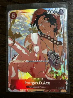 One Piece Portgas.D.Ace P-028 Gift Collection 2023 Alt Art Promo Foil NM - Image 1