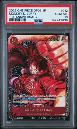 2023 ONE PIECE JAPANESE OP05-AWAKENING OF THE NEW ERA MONKEY D. LUFFY PSA 10 - Image 1