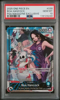 Boa Hancock (2025 PSA Magazine Promo) OP07-038 One Piece Promotion PSA 10 OP - Image 1