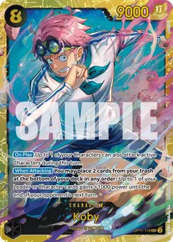 Foil - Koby (119) - OP11 / NM / English One Piece TCG - Image 1