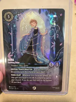 Disney Lorcana Winterspell Anna - Soothing Sister Enchanted 227/204 NM - Image 1