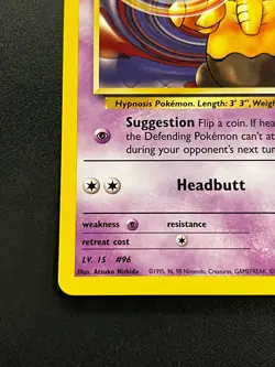 Sabrina's Drowzee 92/132 - Gym Heroes Vintage WOTC Pokemon TCG Card LP - Image 2