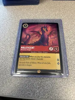 Disney Lorcana Fabled Maleficent - Monstrous Dragon #108 Legendary Non-Foil - Image 1