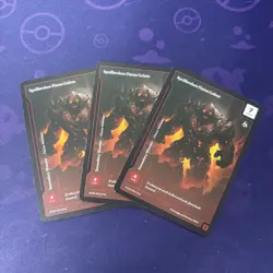 x3 Spell broken Flame Golem ST25-034/042 - Wonders of the First - Image 1