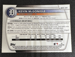 2025 Bowman Draft Chrome - Kevin McGonigle #BDC-59 Mega Box Mojo Refractor - Image 2