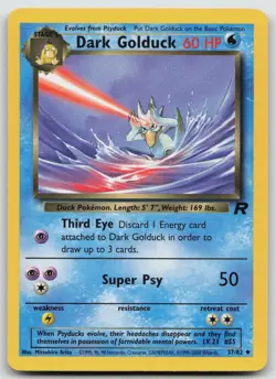 Pokemon Card Dark Golduck Uncommon Team Rocket 37/82 - Image 1
