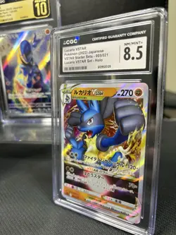 Pokemon TCG 3 Card CGC Graded Lot Pristine 10 Sawk, Latios AR, Lucario Vstar - Image 4