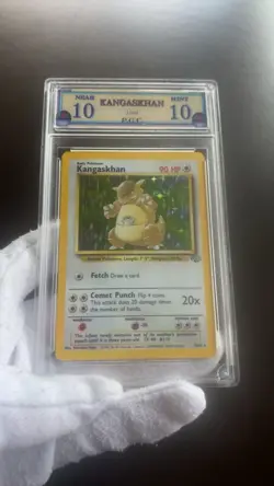 Kangaskhan 5/64 GRADED 10 NEAR MINT PGC old pokemon card holo rare 1999 - Image 1