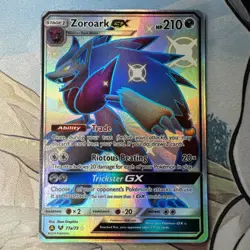 Zoroark GX 77a/73 Hidden Fates Ultra Rare Full Art Promo Pokemon Card - Image 1