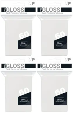 240 Ultra Pro Gloss Clear Deck Protector Small Game Card Sleeves Yugioh Vanguard - Image 1