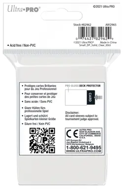 240 Ultra Pro Gloss Clear Deck Protector Small Game Card Sleeves Yugioh Vanguard - Image 2