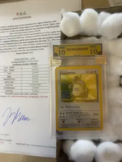 kangaskhan 5/64 graded 10 near mint PGC old 1999 pokemon card rare holo - Image 2