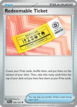 [4x Playset] Redeemable Ticket 156/159 - SV09: Journey Together - Pokemon TCG - Image 1
