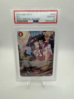 One Piece Card Game TCG OP07 Izo OP03-003 SP PSA 10 - Image 1