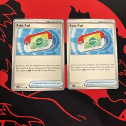 2 Pokemon Poke Pad Trainer Item Card ASC 198/217 Nm - Image 1