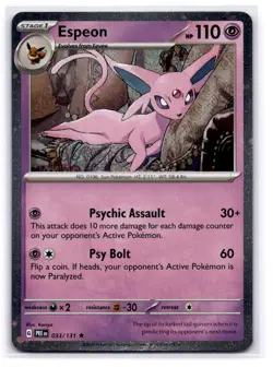 Espeon - (Cosmos Holo) Miscellaneous Cards & Products 033/131 LP-NM - Image 1