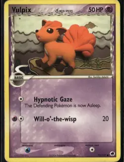 Vulpix Delta Species Common Dragon Frontiers 70/101 Psychic Pokemon Card - Image 1