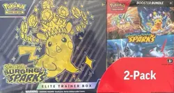 Pokemon Surging Sparks ETB + Booster Bundle Costco - Sealed - Ships Fast! - Image 2