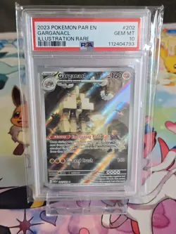 2023 Pokemon SV Paradox Rift Garganacl #202/182 PSA 10 - Image 1