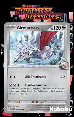 Carte Pokemon Airmure 142/182 EV10 Rivalites Destinees DRI Ecarlate Violet - Image 1