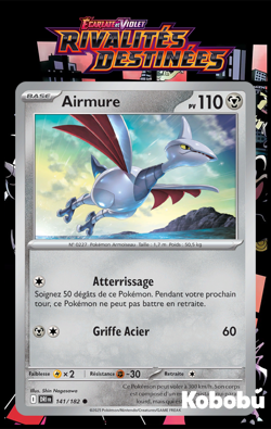 Carte Pokemon Airmure 141/182 EV10 Rivalites Destinees DRI Ecarlate Violet - Image 1