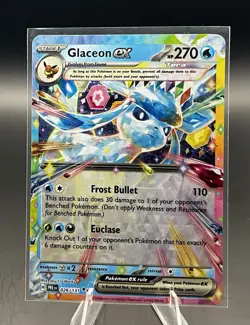 Pokemon TCG Glaceon EX Full Art Double Rare Prismatic Evolutions Card 026/131 - Image 1