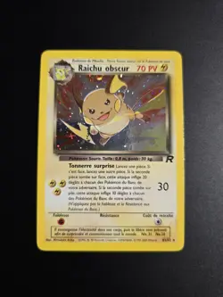 Carte Pokemon Raichu Obscur 83/82 Holo Edition 2 Team Rocket Wizards FR 2 - Image 1