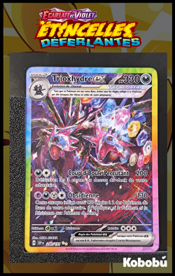 Carte Pokemon Trioxhydre EX 240/191 EV8 Etincelles Deferlantes SSP - Image 1