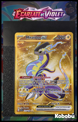 Carte Pokemon Miraidon EX 253/198 Gold EV1 EV01 Ecarlate et violet Base FRA - Image 1