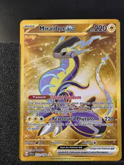 Carte Pokemon Miraidon EX 253/198 Gold EV1 EV01 Ecarlate et violet Base FRA - Image 2