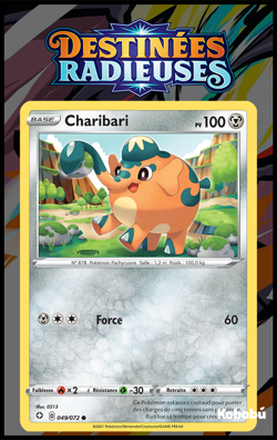 Carte Pokemon Charibari 049/072 EB4.5 Destinees Radieuses Epee Bouclier - Image 1