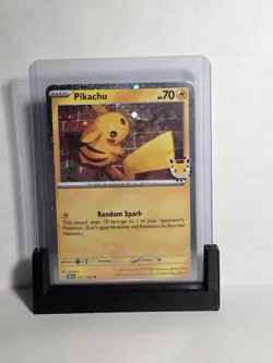 Pokemon TCG Pikachu Promo TEF Holo 051/162 Basic HP 70 Random Spark Card - Image 1