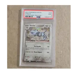 Pokemon Steelix Rare PSA 9 Holo 125/182 SV04 Paradox Rift Stage 1 2023 - Image 1