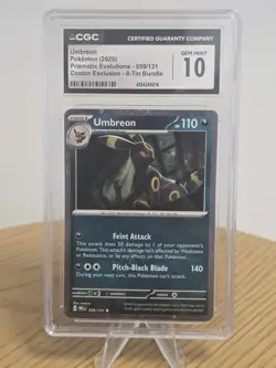 Pokemon TCG Umbreon 059/131 Costco Tin Cosmo CGC 10 Graded Prismatic - Image 1