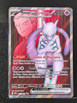 Carte Pokemon Mewtwo EX 213/182 de la team Rocket EV10 Rivalites Destinees DRI - Image 2