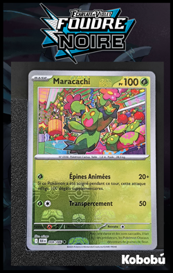 Carte Pokemon Marachi 008/086 Reverse MasterBall EV10.5 Foudre Noire BLK - Image 1