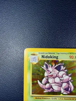 Pokemon TCG Nidoking Holo 11/102 Base Set Unlimited Holo Rare, German Edition - Image 2