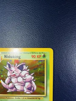Pokemon TCG Nidoking Holo 11/102 Base Set Unlimited Holo Rare, German Edition - Image 3