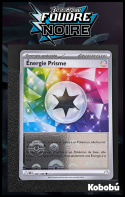 Carte Pokemon Energie Prisme 086/086 Reverse PokeBall EV10.5 Foudre Noire BLK - Image 1