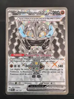 Carte Pokemon Ogerpon Pierre EX 199/167 EV6 Mascarade Crepusculaire TWM - Image 2