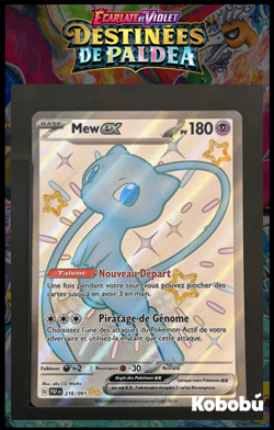 Carte Pokemon Mew EX 216/091 EV4.5 Destinees de Paldea PAF - Image 1