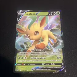 Pokemon TCG Leafeon V Crown Zenith 013/159 Holo Ultra Rare - Image 1