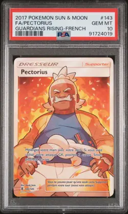 Carte Pokemon Pectorius 143/145 PSA 10 Gardiens Ascendants Soleil & Lune POP 3 ! - Image 1